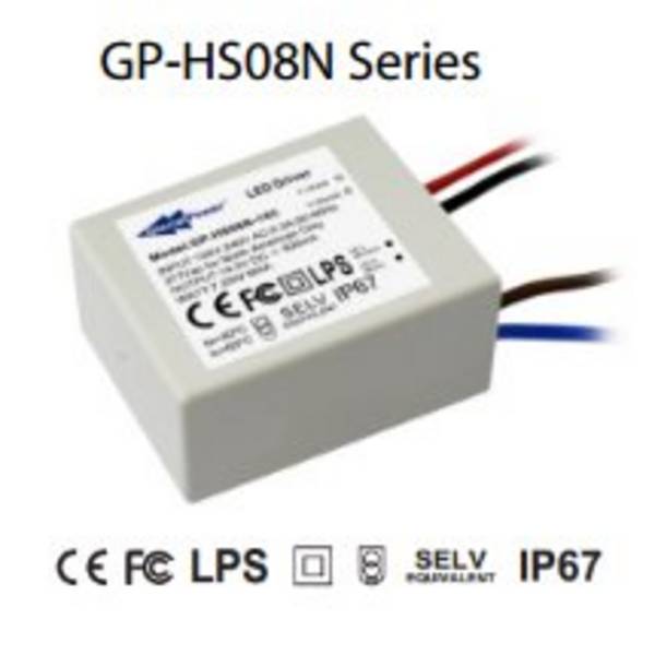 HS08N-11C - Alimentatore LED Glacial Power - CC - 8W 680mA