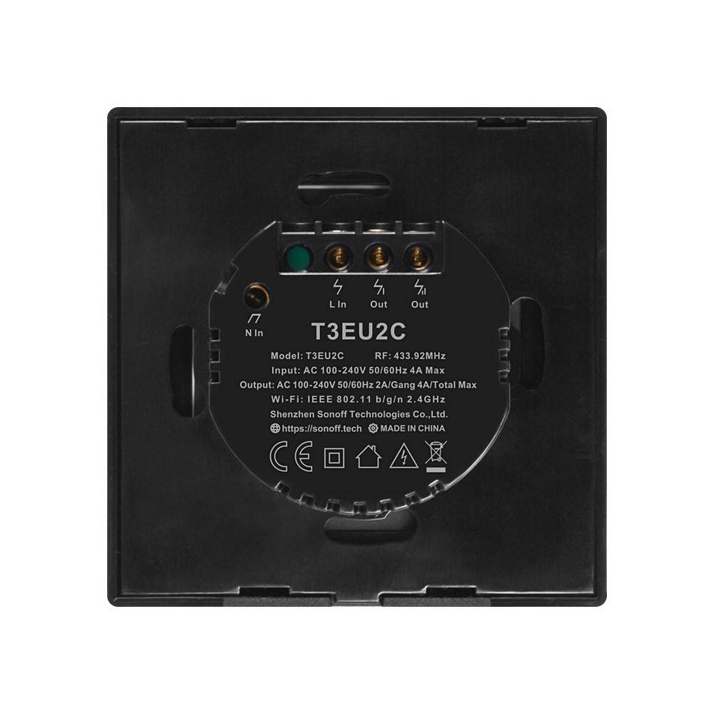 Smart Switch WiFi + RF 433 Sonoff T3 EU TX (2-channel)-3