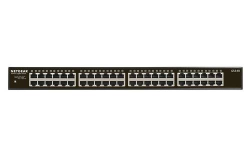 NETGEAR GS348 Non gestito Gigabit Ethernet (10/100/1000) 1U Nero (GS348-100EUS)-0