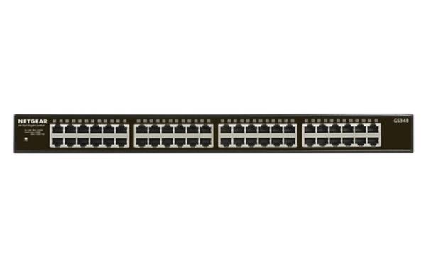 NETGEAR GS348 Non gestito Gigabit Ethernet (10/100/1000) 1U Nero (GS348-100EUS)