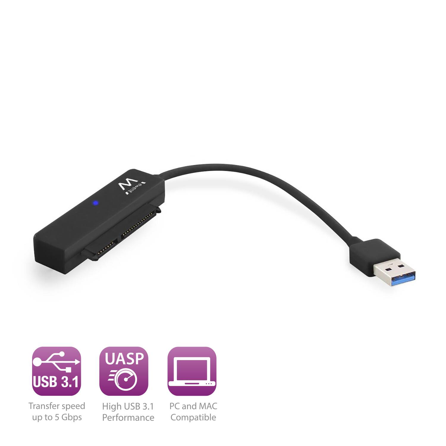 Cavo adattatore per SSD / HDD da USB 3.1 a SATA 2.5 inch-1