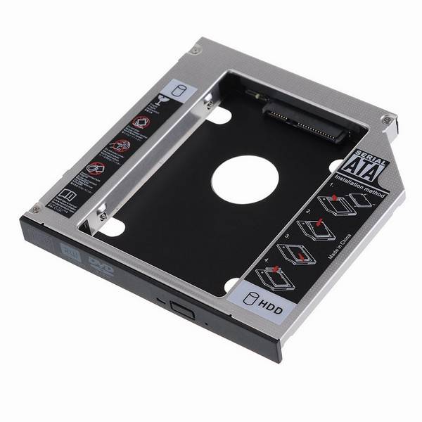 Adattatore HDD/SSD SATA III per drive CD/DVD/Blu-Ray altezza 12.7mm