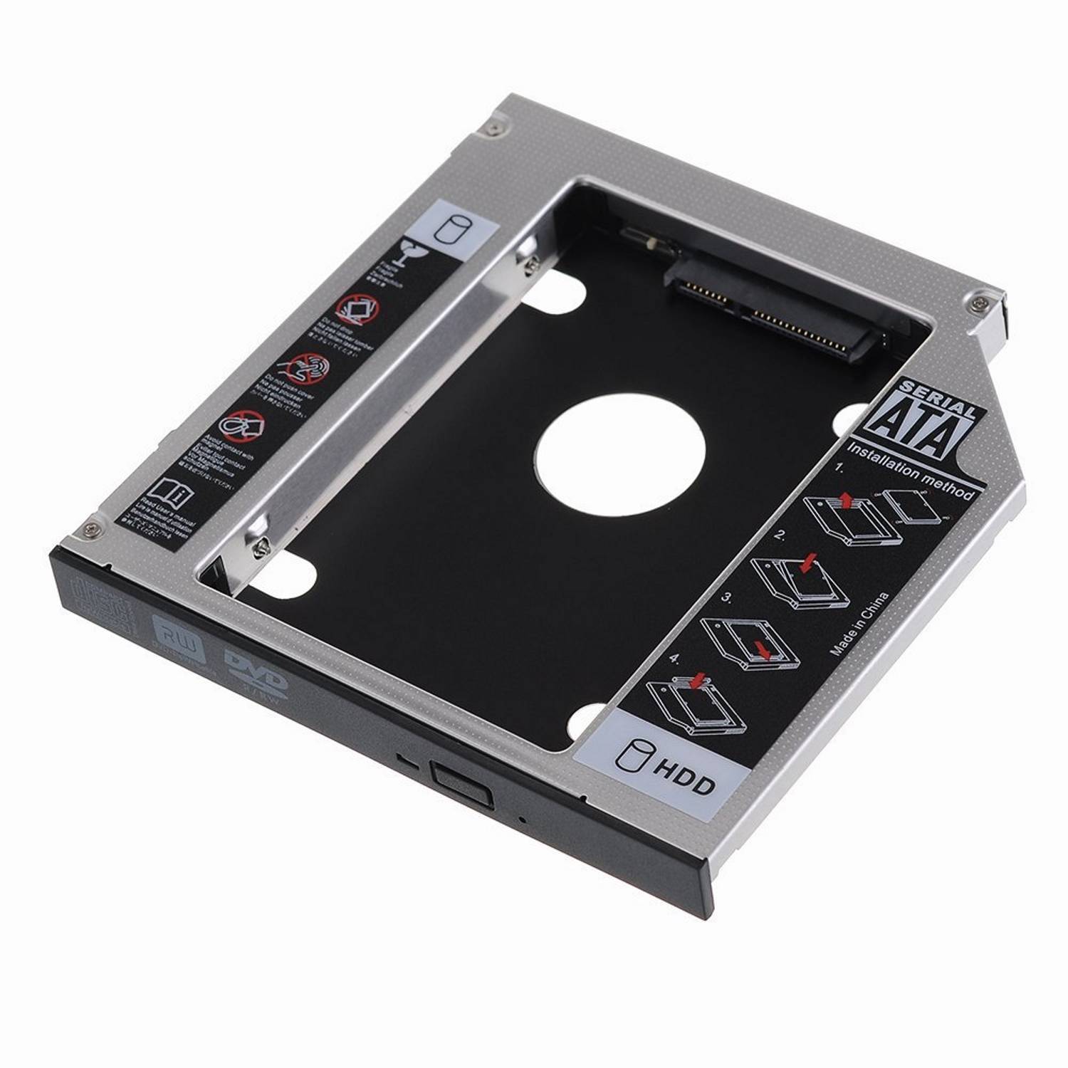 Adattatore HDD/SSD SATA III per drive CD/DVD/Blu-Ray altezza 12.7mm-0