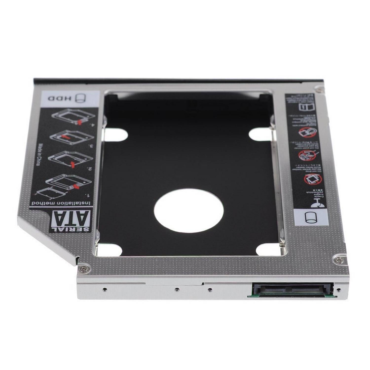Adattatore HDD/SSD SATA III per drive CD/DVD/Blu-Ray altezza 12.7mm-2