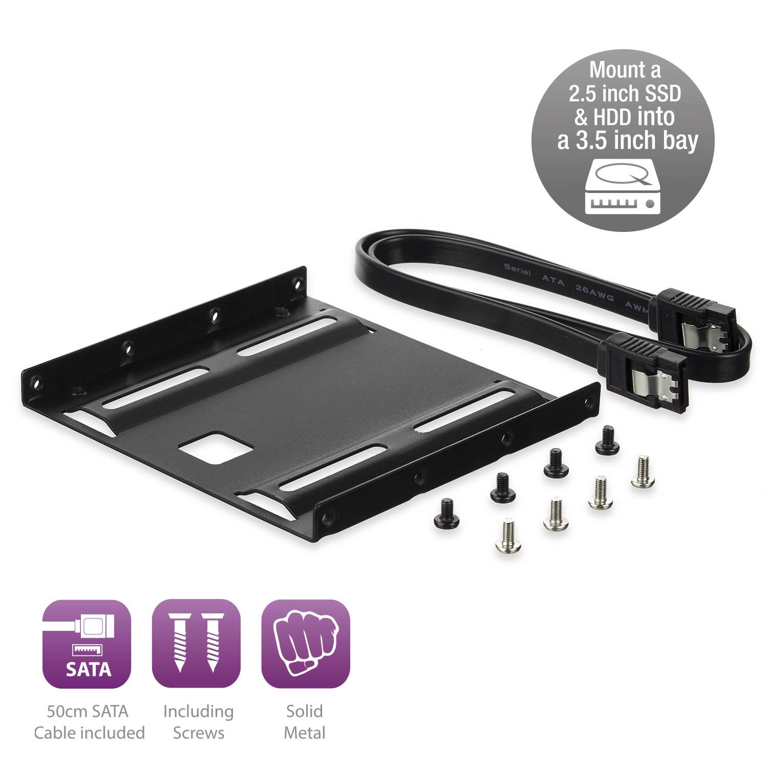 Kit di montaggio SSD per SSD/HDD da 2,5 pollici-1