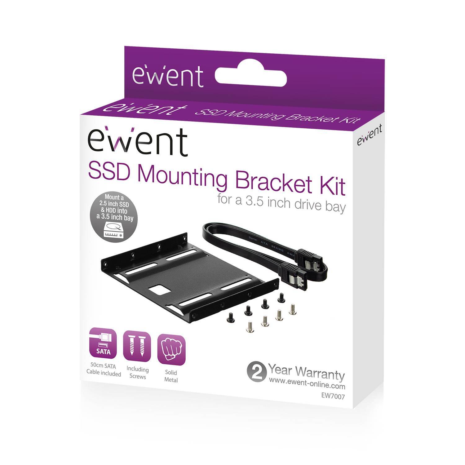 Kit di montaggio SSD per SSD/HDD da 2,5 pollici-4