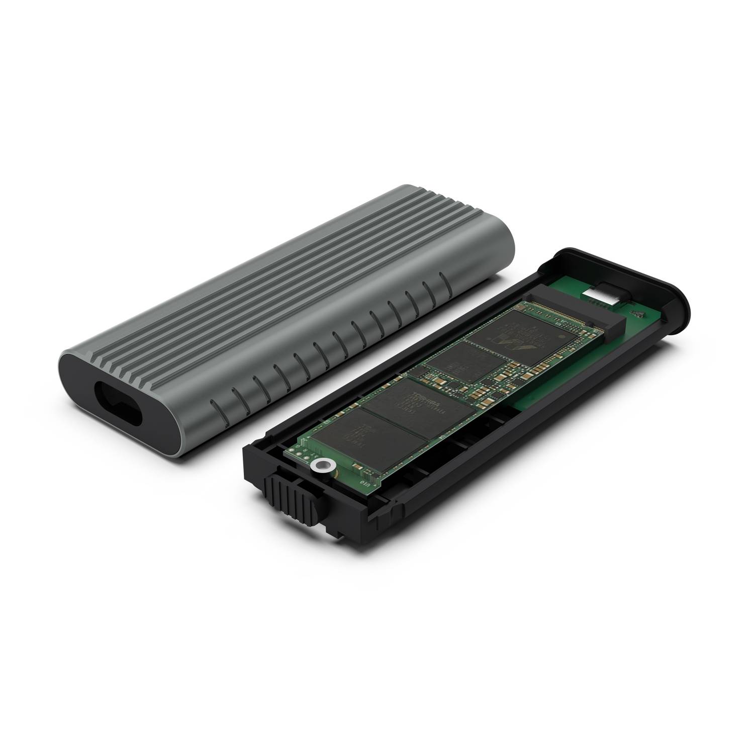 Box per SSD M.2 NVMe/PCIe senza viti USB-C 3.2 Gen2-2