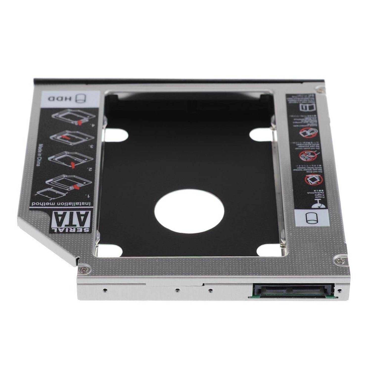 Adattatore HDD/SSD SATA III per drive CD/DVD/Blu-Ray altezza 9.5mm-2