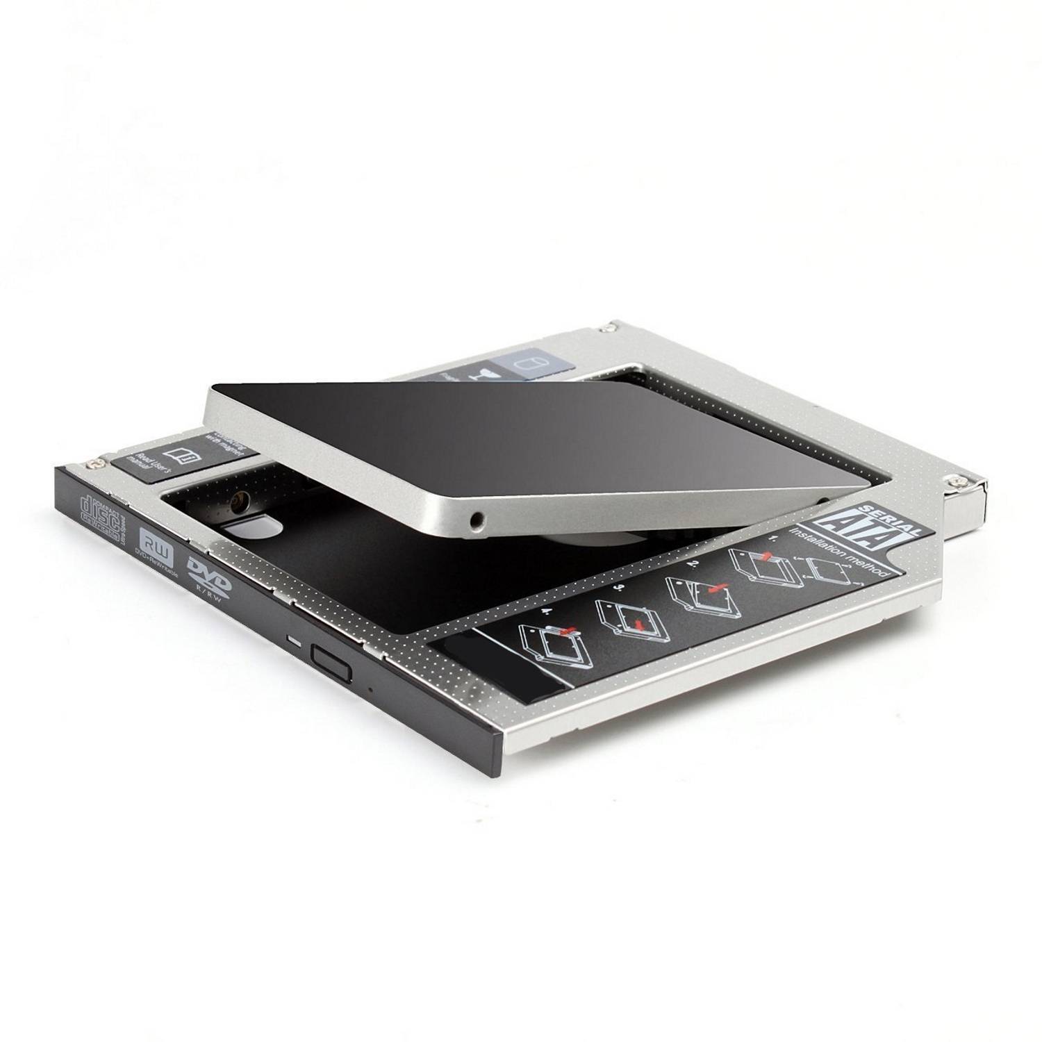 Adattatore HDD/SSD SATA III per drive CD/DVD/Blu-Ray altezza 9.5mm-4