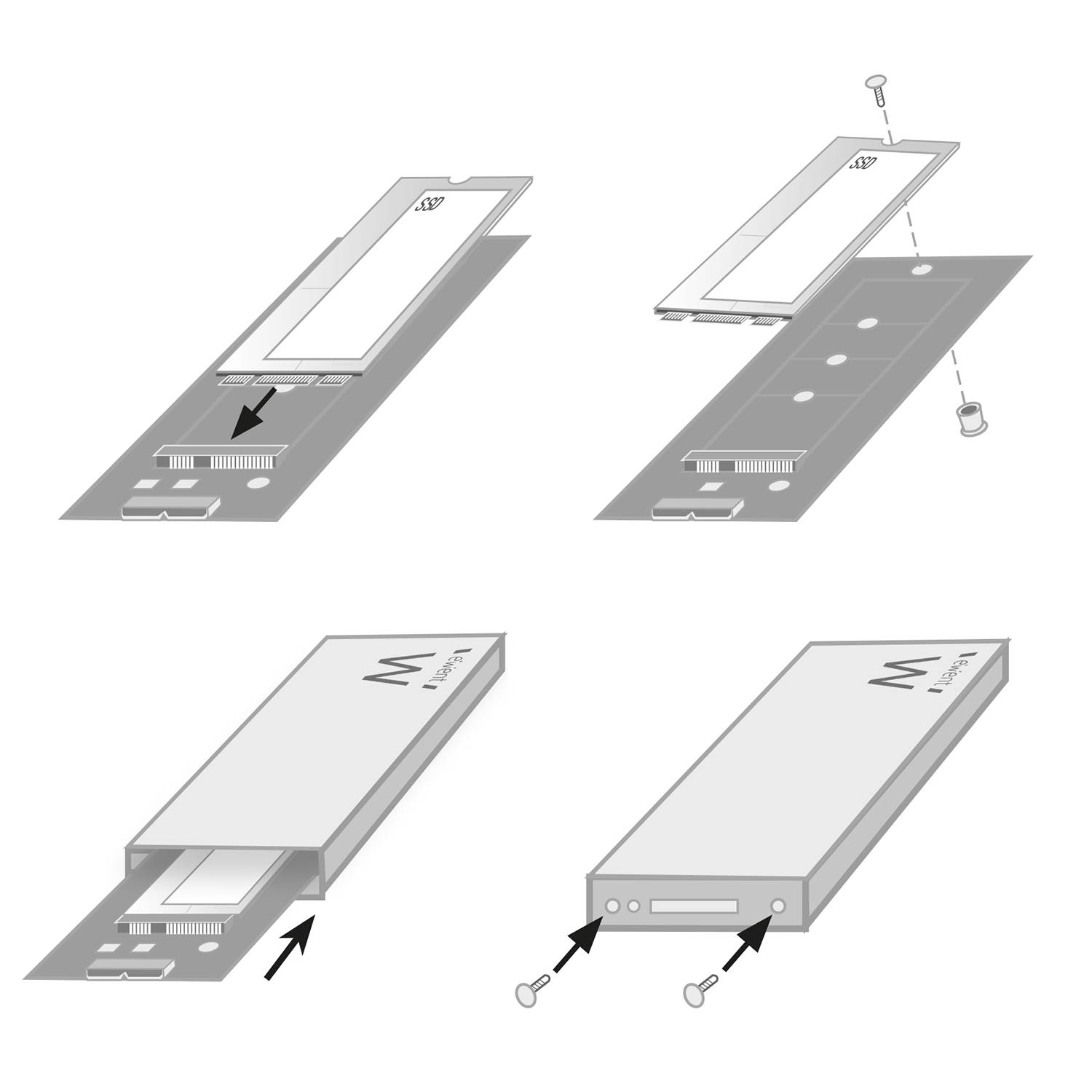 Box esterno per M.2 SSD USB 3.2 Gen1 (USB 3.0)-4