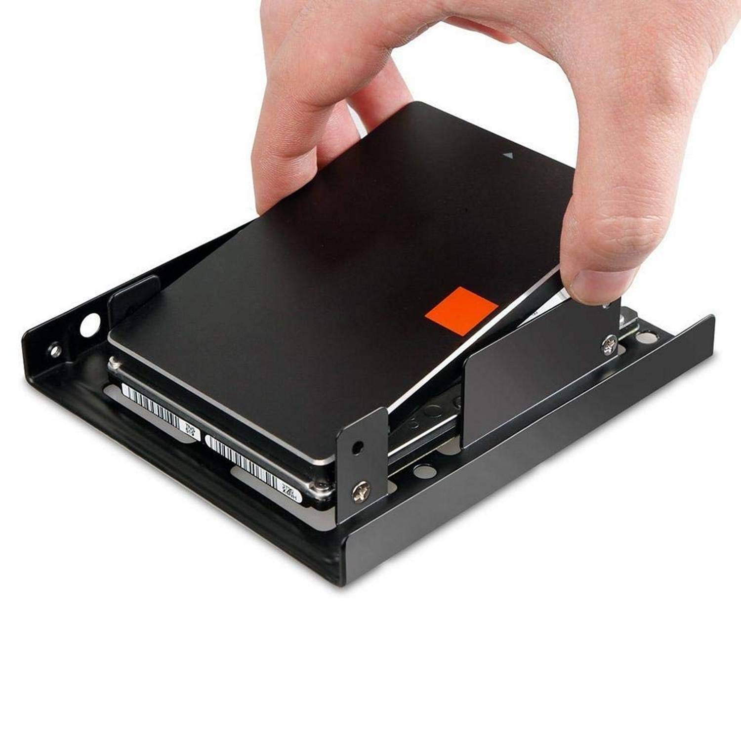Staffa di montaggio per 2 HDD/SSD su slot 3.5 pollici-3