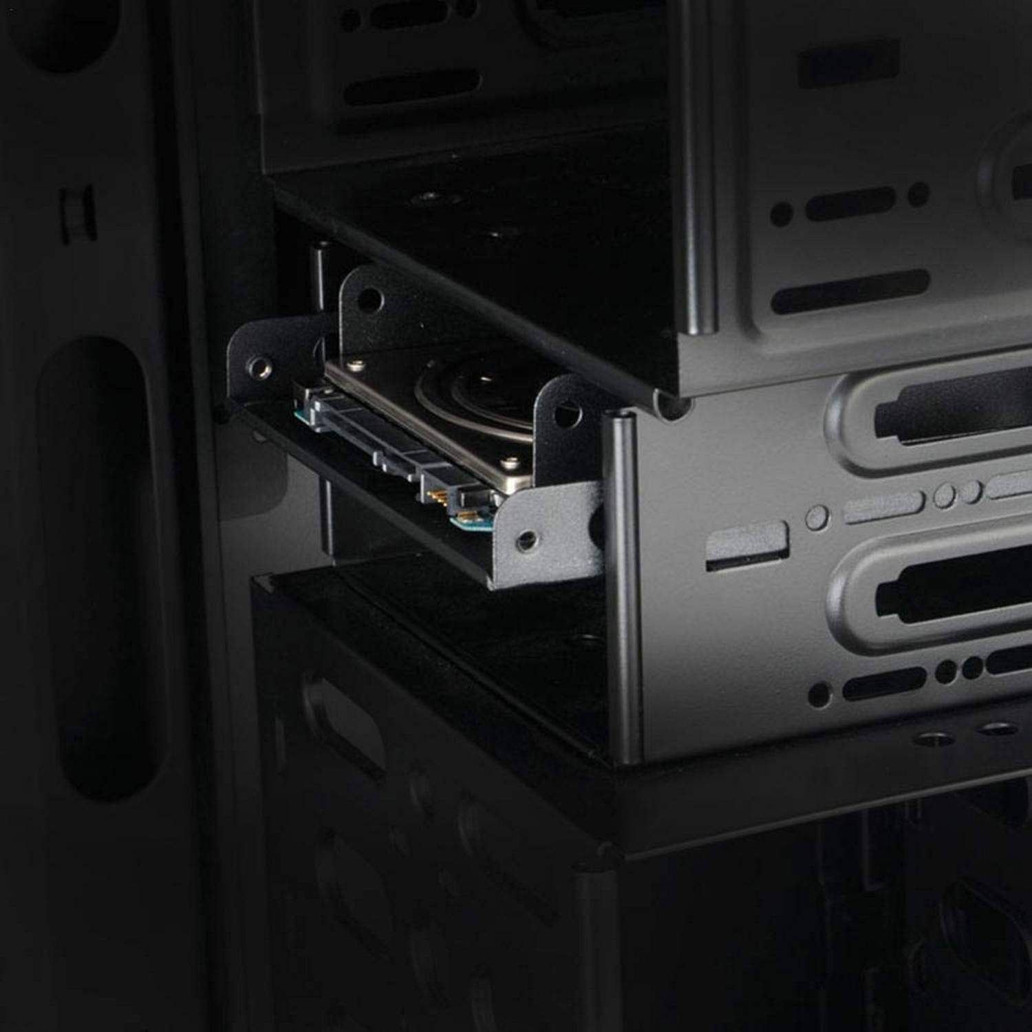 Staffa di montaggio per 2 HDD/SSD su slot 3.5 pollici-4