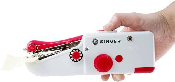 SINGER Stitch Sew Quick Mini Mechanisch Nähmaschine AA Akku Weiß (Singer Mini)-1