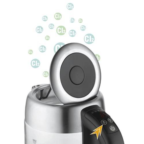 Bollitore Adler AD 1247 Cristallo Grigio Acciaio Vetro 2200 W 1,7 L-5