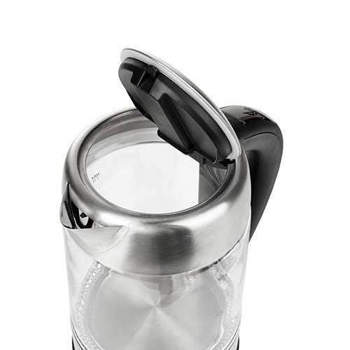 Bollitore Adler AD 1247 Cristallo Grigio Acciaio Vetro 2200 W 1,7 L-2
