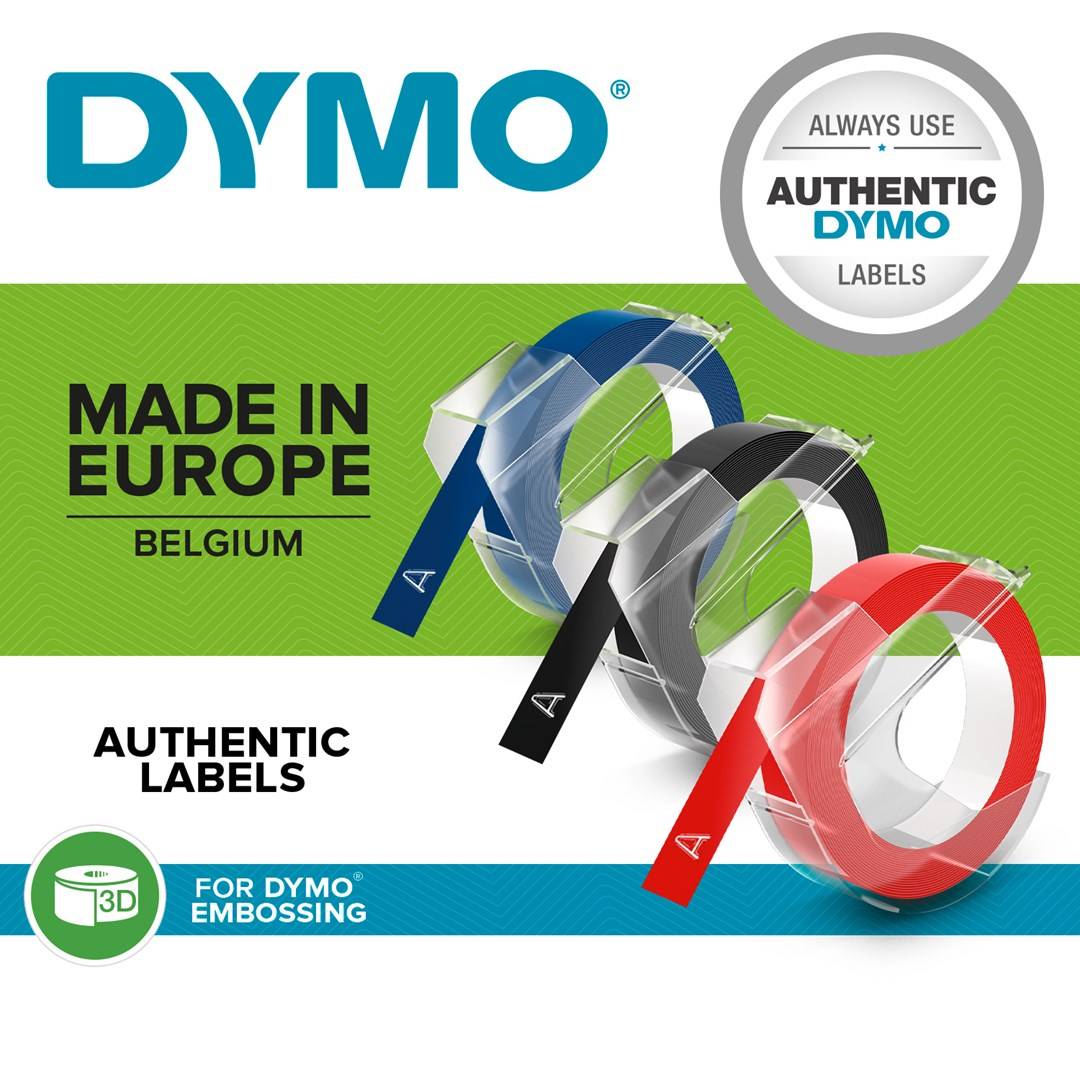 DYMO Omega Etichettatrice a rilievo Adatto per nastro: Nastro per etichettatrice 9 mm-4