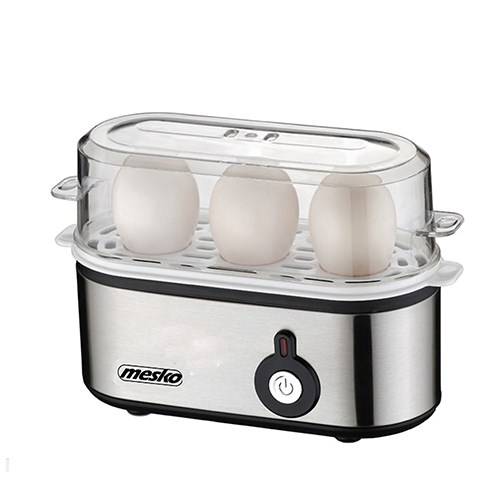 Mesko MS 4485 Eierkocher 3 Eier 210 W Schwarz, Silber, Transparent (MS 4485)-0