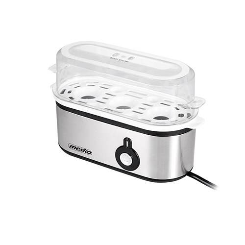 Mesko MS 4485 Eierkocher 3 Eier 210 W Schwarz, Silber, Transparent (MS 4485)-1
