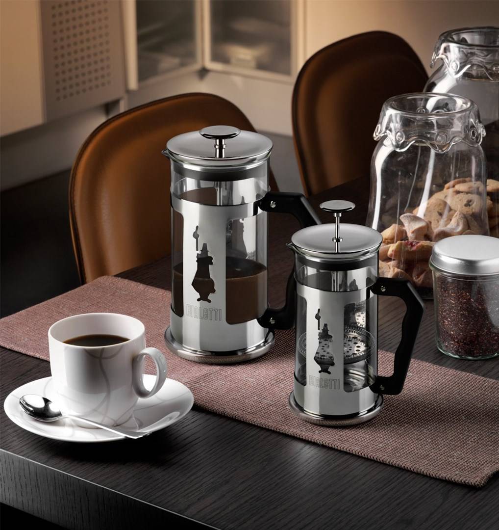 Bialetti French Press Preziosa 1 litro, macchina per caffè e tè-2