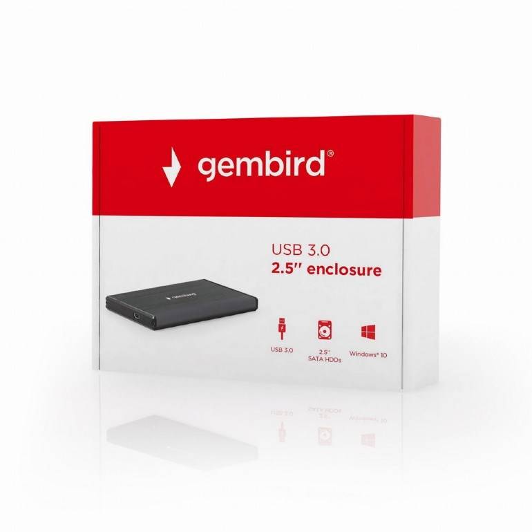BOX ESTERNO PER HD 2,5" SATA USB 3.0 (EE2-U3S-3 2.5") NERO-5