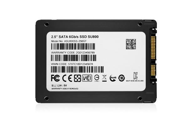 ADATA 256 GB Memoria SSD interna 2,5" SATA 6 Gb/s Dettaglio ASU800SS-256GT-C-6