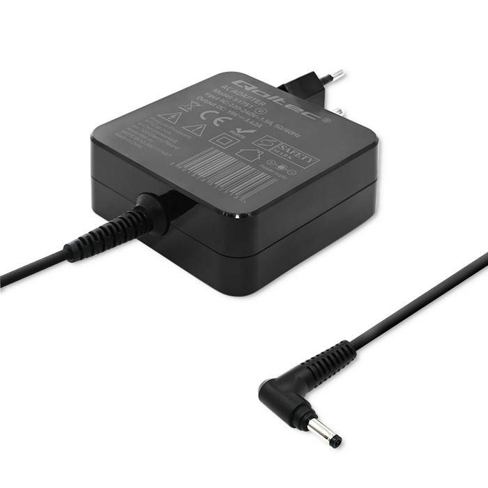 Qoltec 51751 Power adapter for Huawei 65W | 19V |3.42A | 4.0*1.7-1