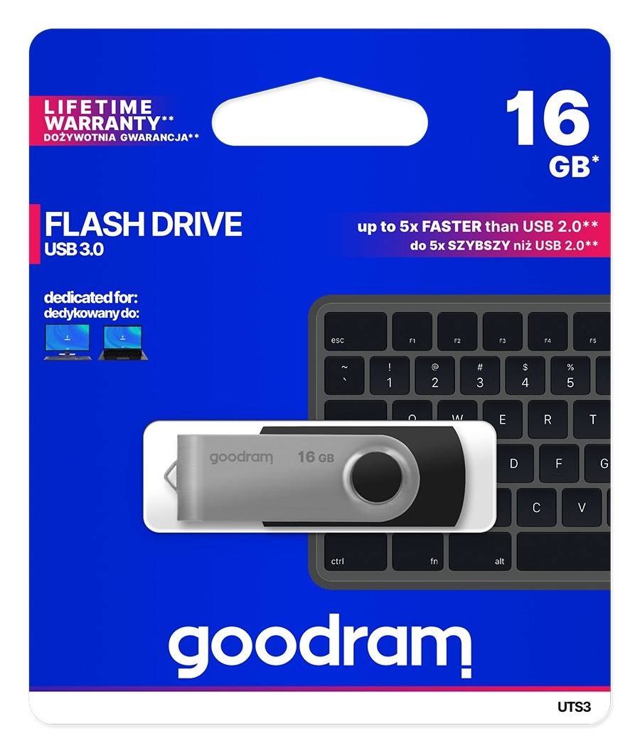 Goodram UTS3 16GB USB 3.0 (3.1 Gen 1) Typ A Schwarz USB-Stick (UTS3-0160K0R11)-4