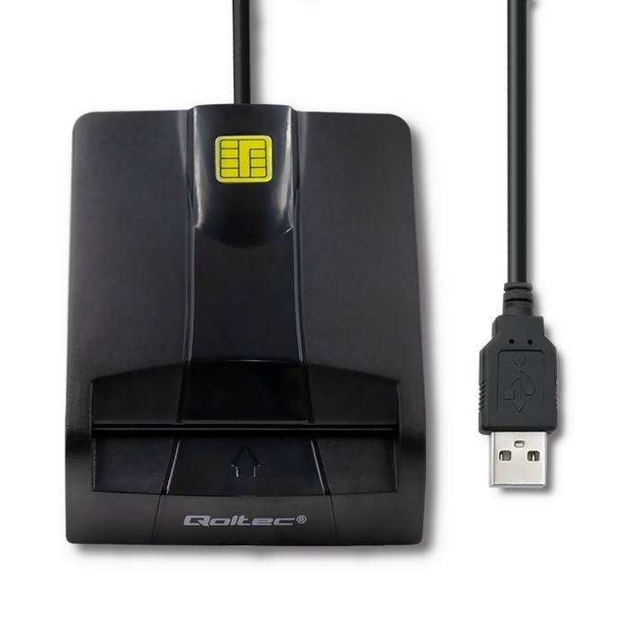 Qoltec SCR-0634 SMART chip card reader-4