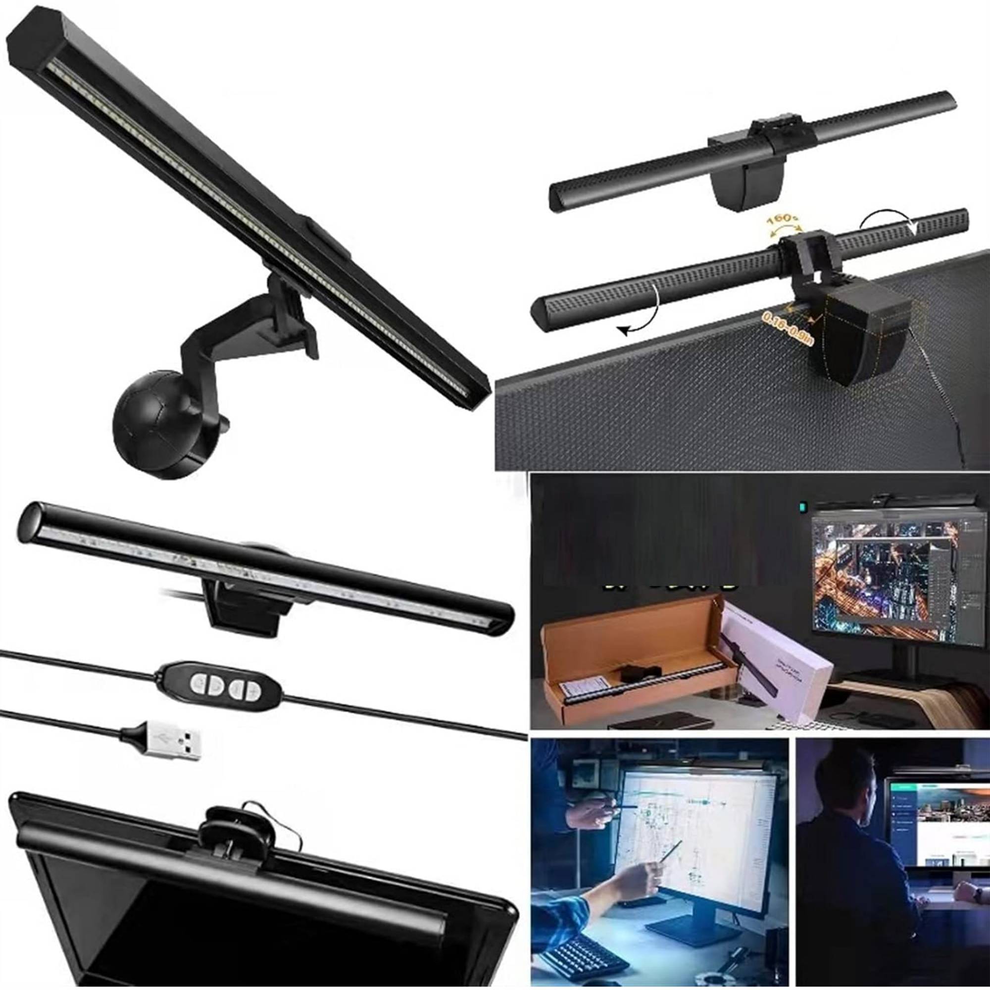 Barra Luminosa 5w Led Monitor Schermo Pc Usb Dimmerabile Protezione Occhi-4