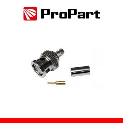 100pz x BNC a crimpare per cavo RG6-1