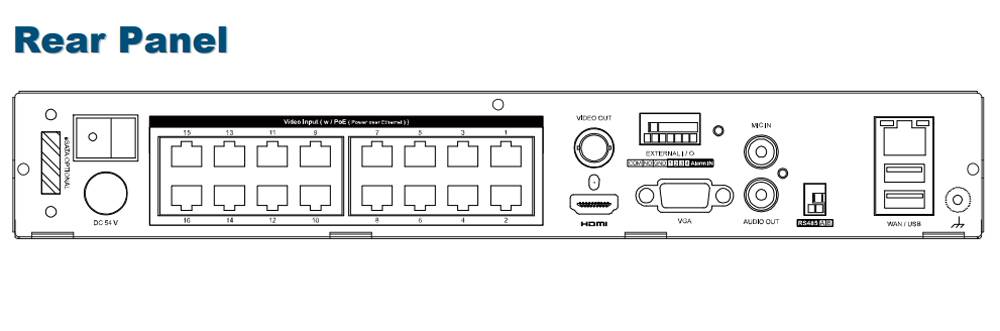 AVTECH Videoregistratore NVR 16 Canali H.265 con 16 Canali PoE, AVH2117AX Nero-4
