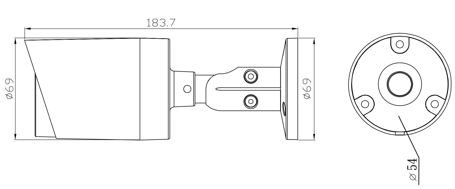 AVTECH Telecamera IP Bullet IR H.265 da 8MP Rilevamento Basato su AI, DGM8109SVAT Bianco-1