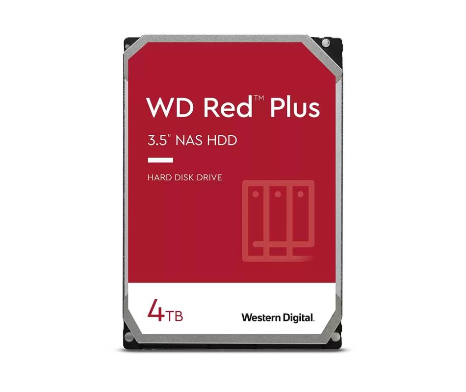 WESTERN DIGITAL HDD RED PLUS 4TB 3,5" 5400RPM SATA 6GB/S BUFFER 256MB-5