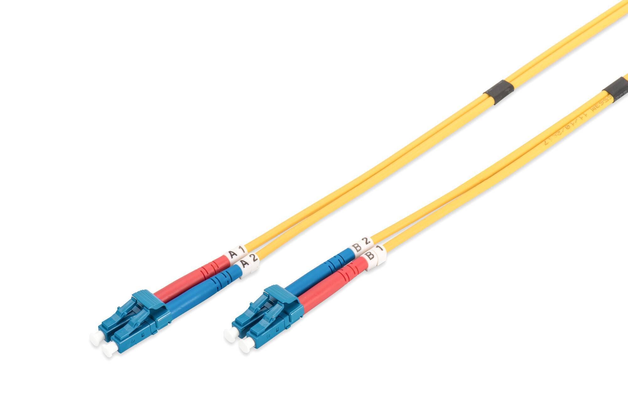 Digitus DK-2933-07 Fibra ottica Fibra ottica Cavo 7.00 m Giallo [1x Spina LC - 1x Spina LC] 9/125 µ Singlemode OS2-4