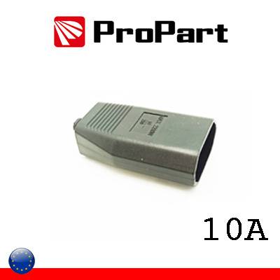 Presa 10A 2P nera polybag-1