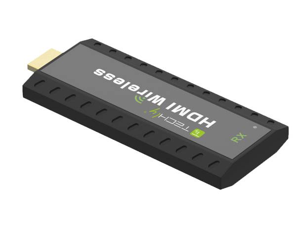TECHLY Ricevitore Aggiuntivo per Kit Extender Wireless HDMI 50m 1080p Nero-1