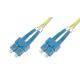 PATCH 2FO OS2 SCD/SCD GIALLO 2M PATCH CORD 2 FIBRE 9/125 OS2 SCD/SCD CAVO ZIP 3X6MM LSHF COLORE GIALLO 2M-0
