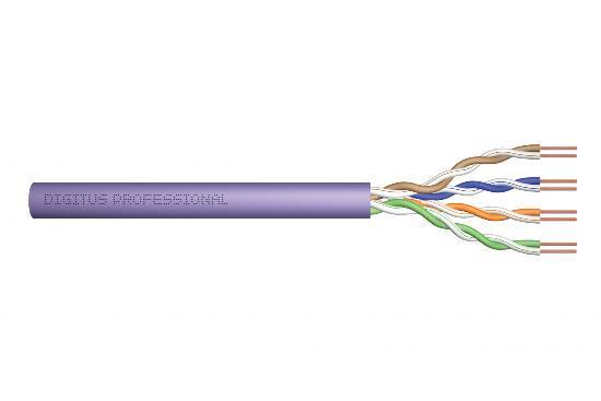 CAVO SOLIDO NON SCHERMATO UTP PER RETI CATEGORIA 6 IN RAME MATASSA MT 305 CLASSE CPR: ECA-4