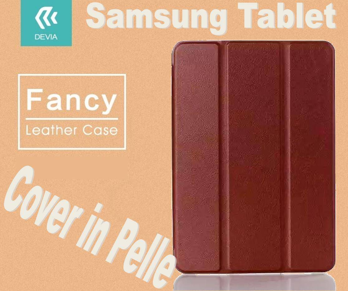 Devia Custodia in pelle per Tablet Samsung TabS2 8.0 T715 Marrone Marrone-1