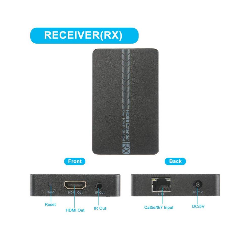 Ricevitore HDMI SINGOLO, abbinato a VK-100ER,over TCP/IP-1