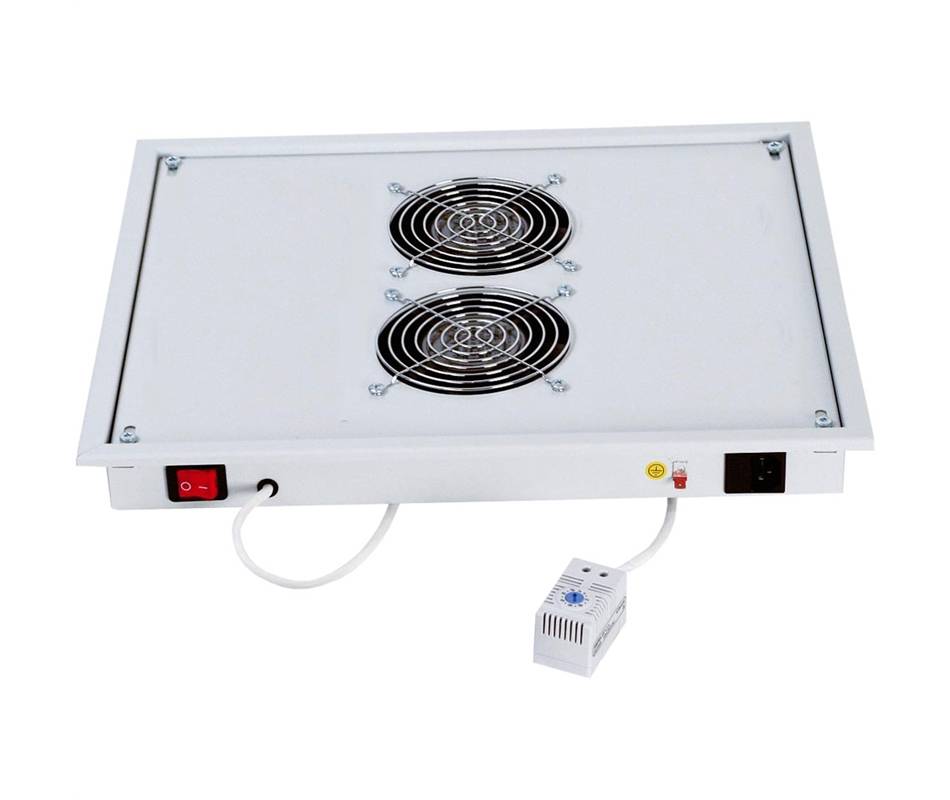 Triton - Rack - Lüfter Kit - mit Thermostat - Wechselstrom 220 V - RAL 7035-3