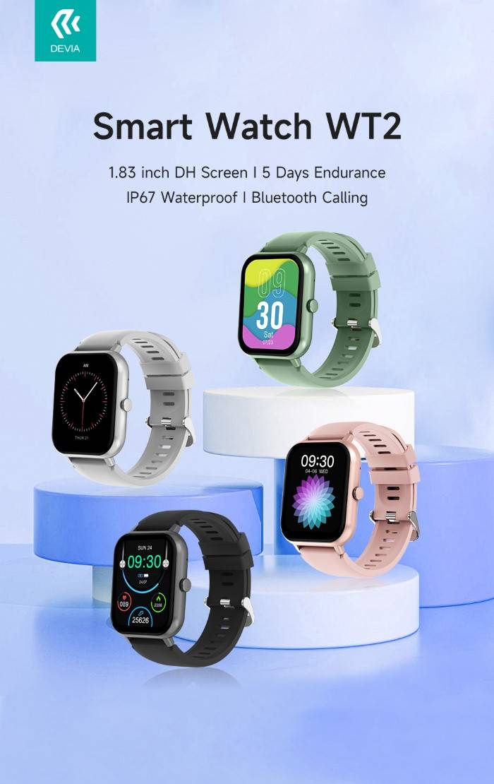 DEVIA Smart Watch WT2 IP67 modello ZL54C Verde-1