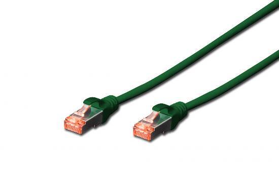 Digitus DK-1644-070/G RJ45 Cavo di rete, cavo patch CAT 6 S/FTP 7.00 m Verde Privo di alogeni, coppie intrecciate, con p-7