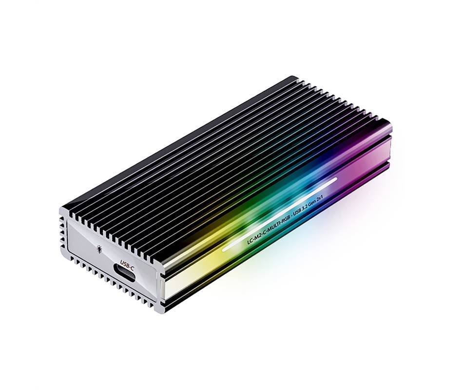 Custodia LC-POWER USB-C per NVMe o SATA USB32-5