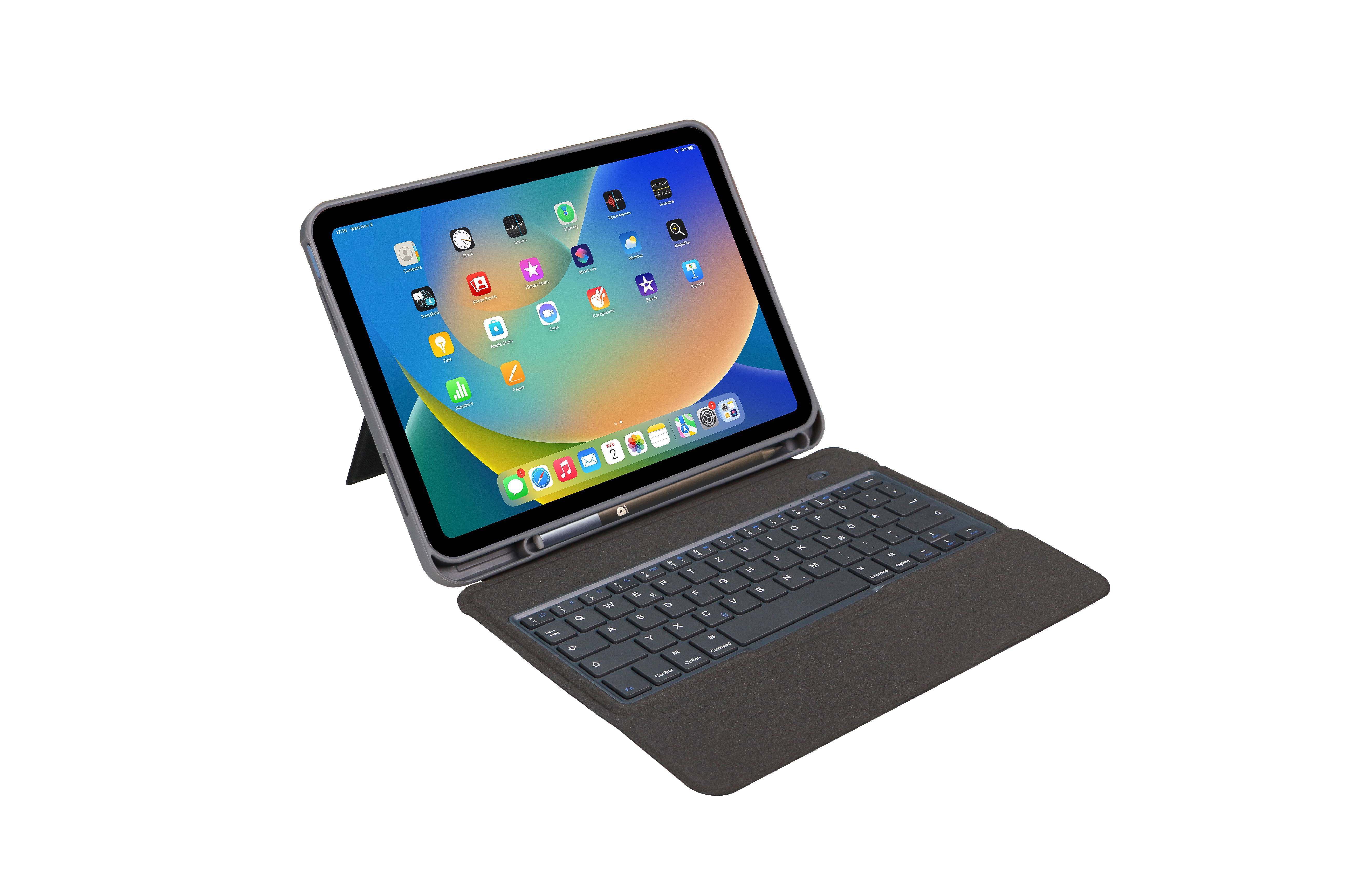 DEQSTER 40-1018415 tastiera per dispositivo mobile Nero USB + Bluetooth QWERTZ Tedesco-1