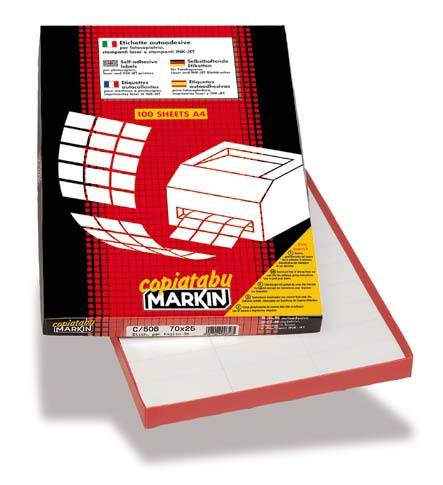 Markin 210A407 etichetta per stampante Bianco-2