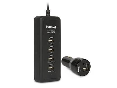 ALIMENTATORE USB X AUTO 4+1 40W-2