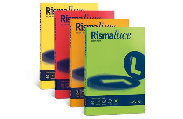 Carta fotocopie colorata Rismaluce 5 colori gr.200 A4 fg.50-2