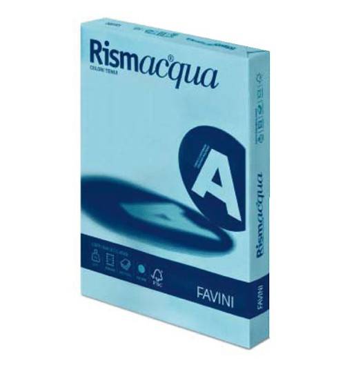 Carta fotocopie colorata Rismacqua gr.140 A3 celeste fg.200-0