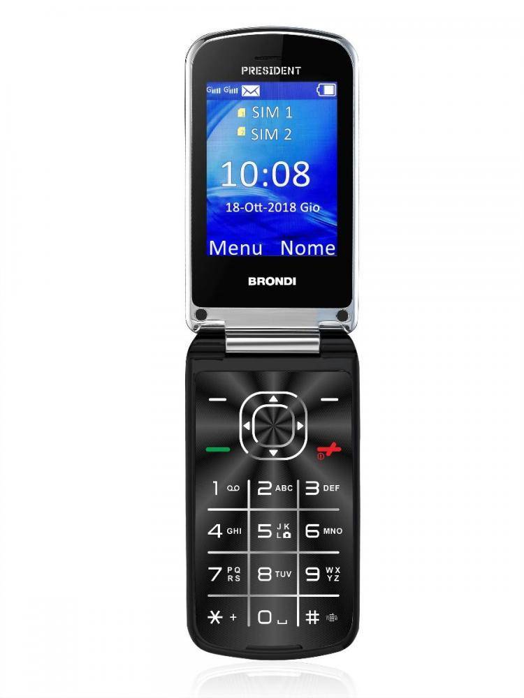 CELLULARE PRESIDENT DUAL SIM NERO-1